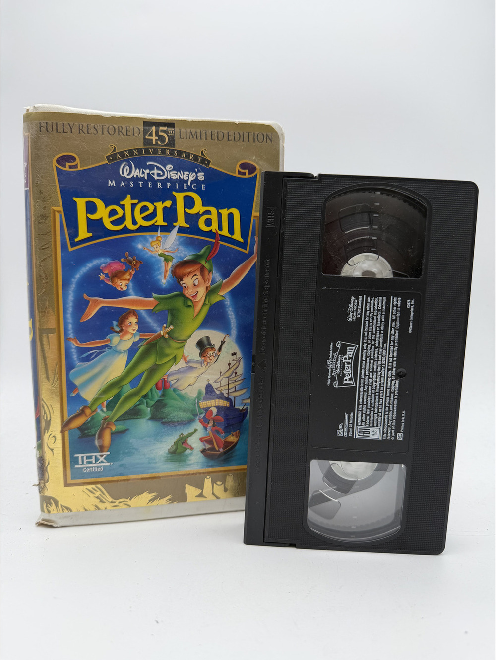 Walt Disney's Masterpiece Peter Pan VHS Tape - Fully Restored 45th Limited Ed.